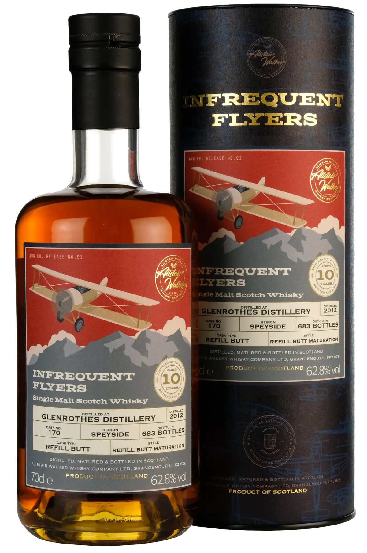 Glenrothes 2012-2022 | 10 Year Old Infrequent Flyers | Single Cask 170 1