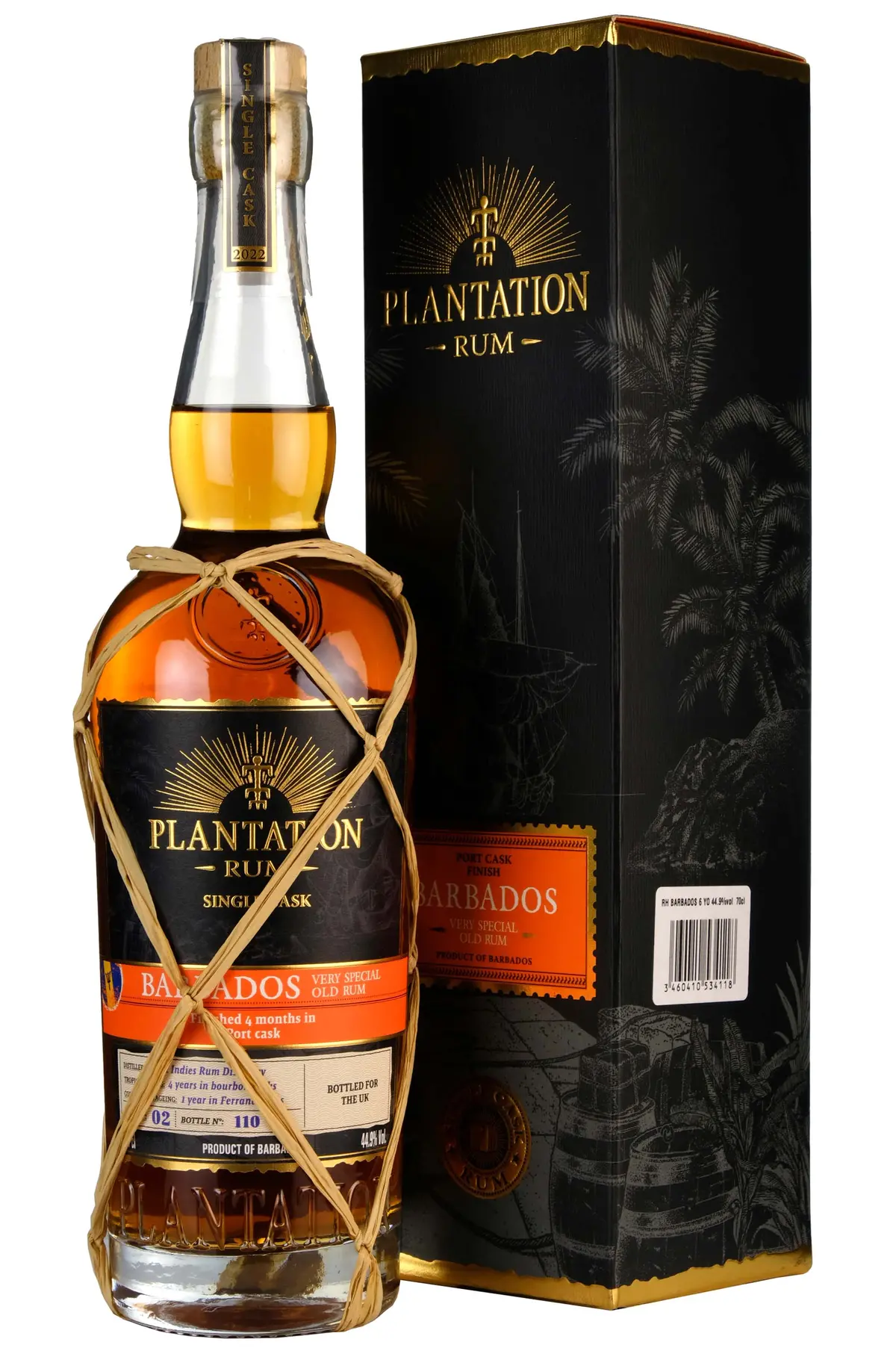 Plantation 2016-2022 | 5 Year Old Single Cask Barbados Rum | Port Cask Finish 1