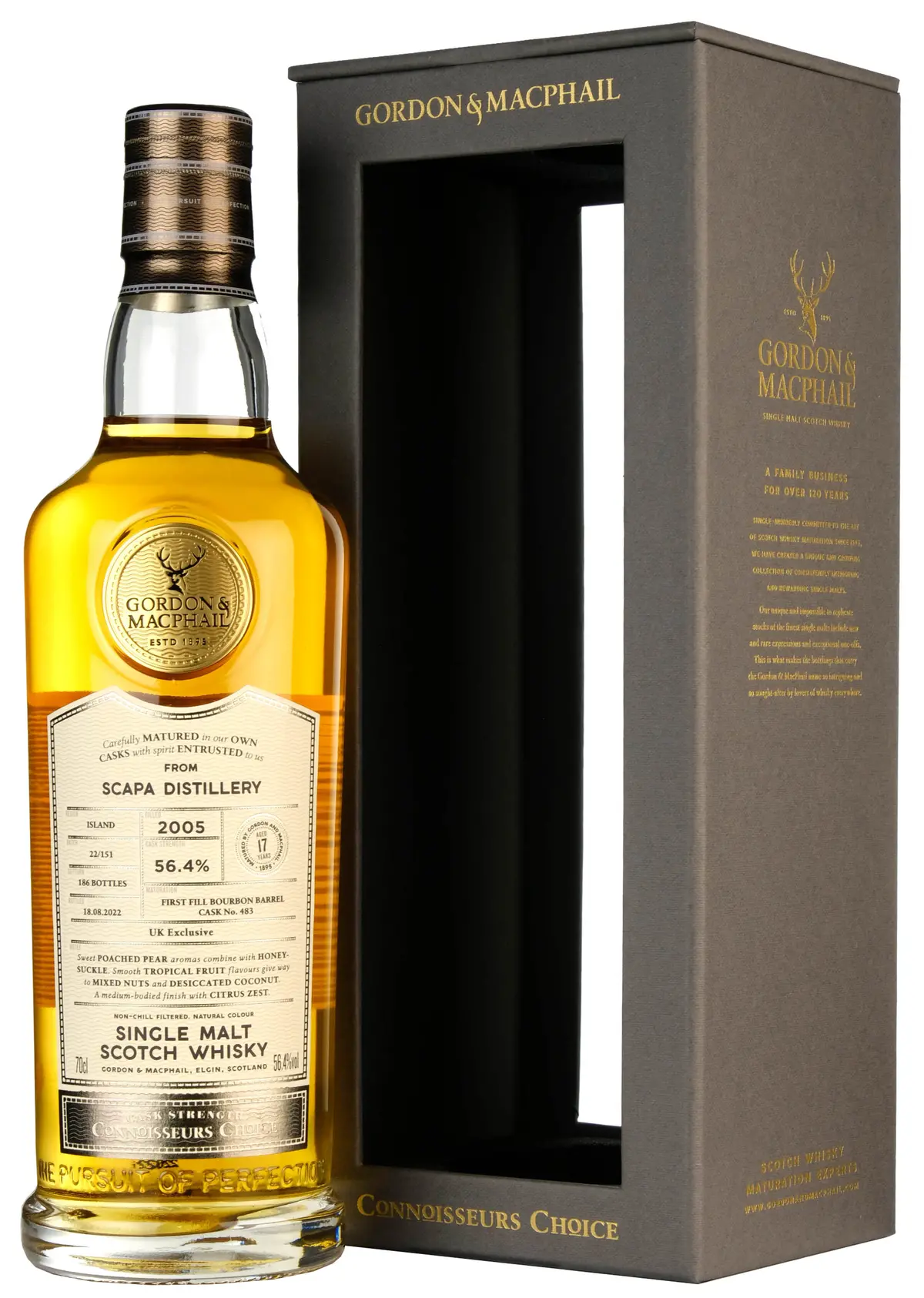 Scapa 2005-2022 | 17 Year Old Connoisseurs Choice Cask Strength Single Cask 483 Uk Exclusive 1