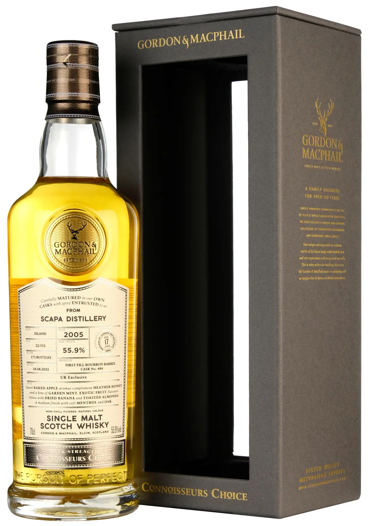 Scapa 2005-2022 | 17 Year Old Connoisseurs Choice Cask Strength Single Cask 484 Uk Exclusive 1