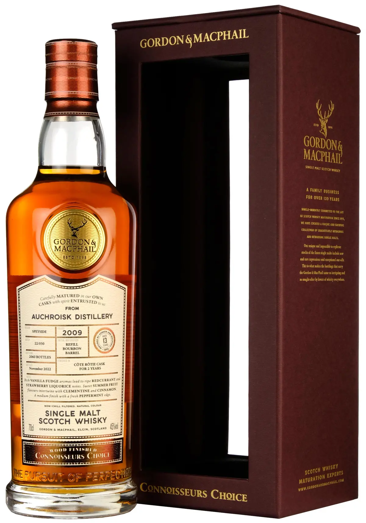 Auchroisk 2009-2022 | 13 Year Old Connoisseurs Choice Côte Rôtie Wood Finish 1