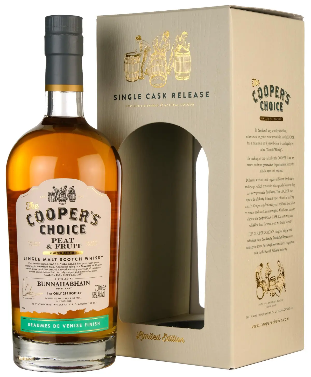 Bunnahabhain Peat & Fruit | Cooper's Choice Single Cask 158 1
