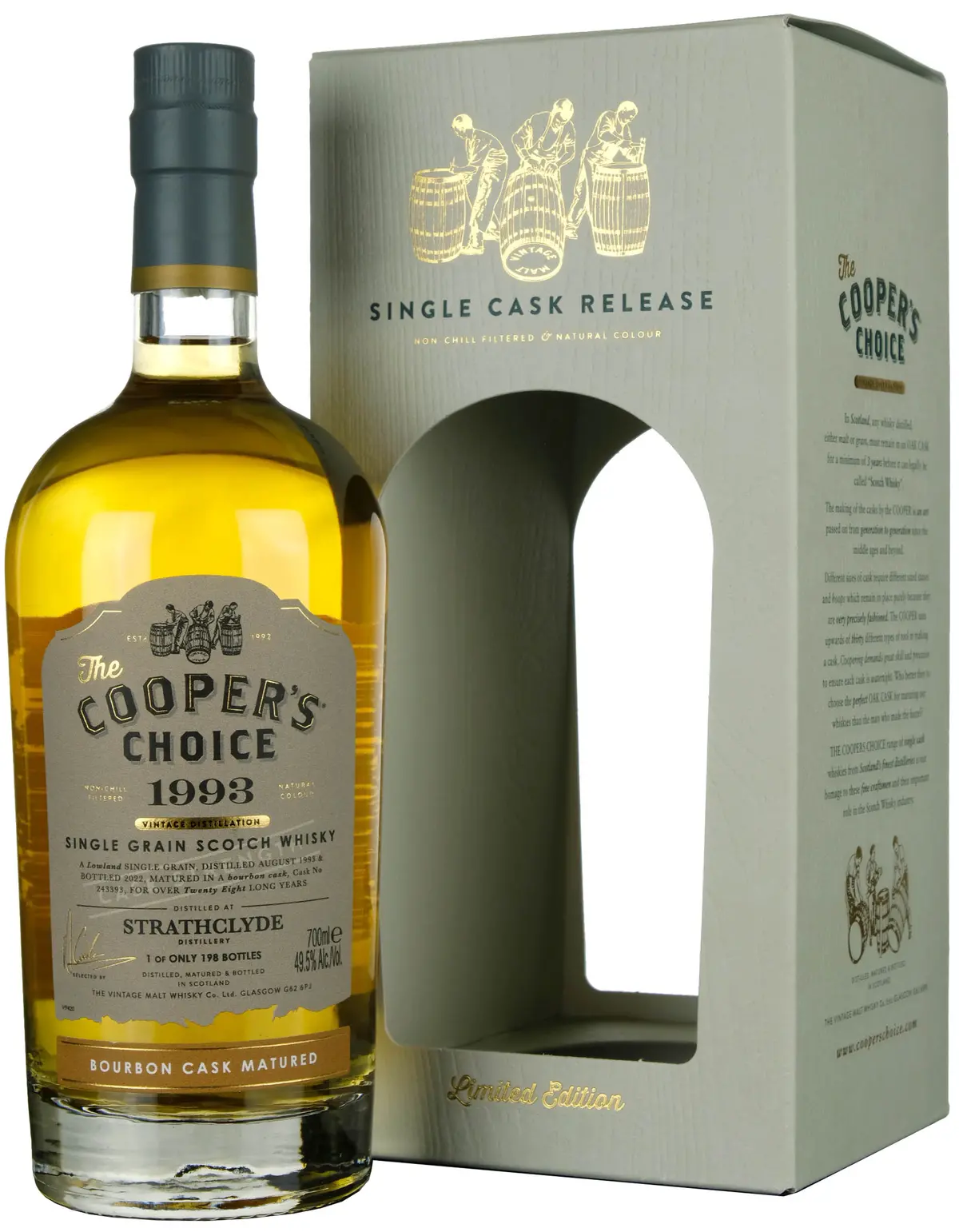 Strathclyde 1993-2022 | 28 Year Old Cooper's Choice Single Cask 243393 1