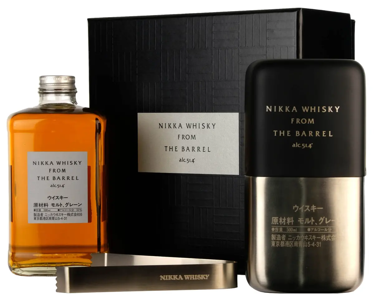 Nikka Whisky From The Barrel Ice Bucket & Ice Tongs Gift Pack 1