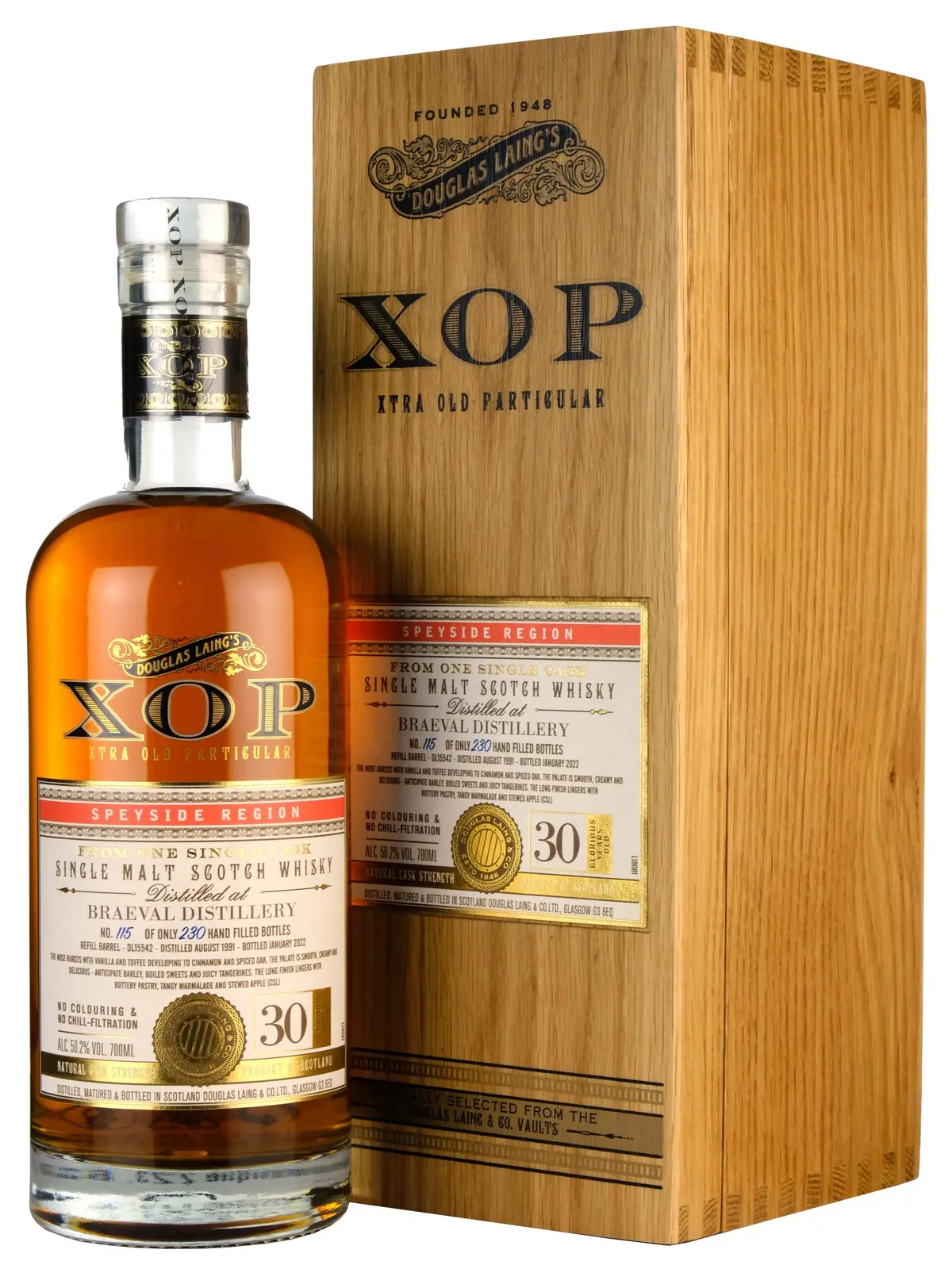 Braeval 1991-2022 | 30 Year Old Douglas Laing Xop Single Cask Dl15542 1
