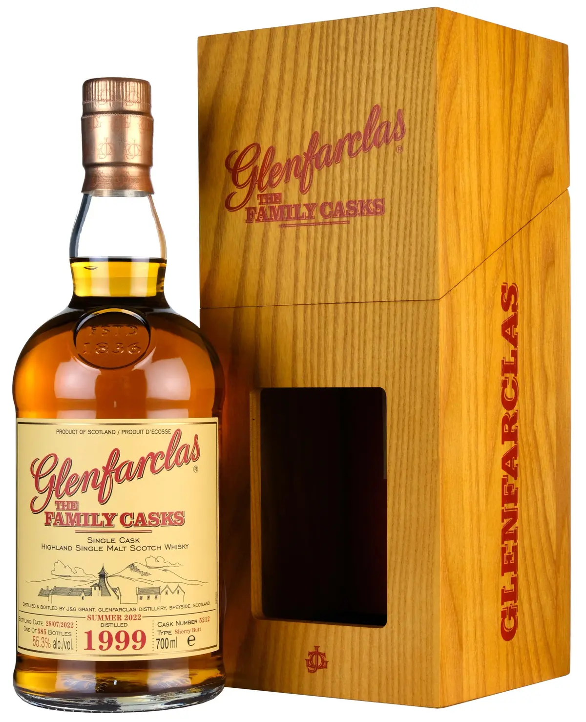 Glenfarclas 1999-2022 | 22 Year Old The Family Cask 5212 1