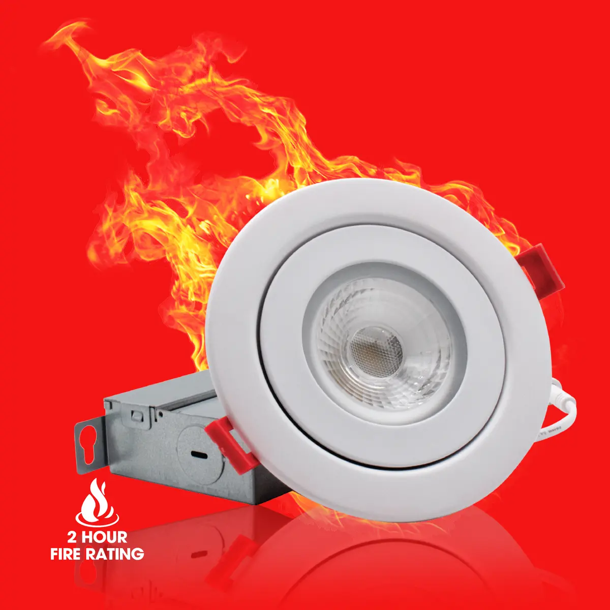 Slim4fl+Fr-5Cct 4” Fire Rated Floating Gimbal Recessed Led - With Adjustable Cct 1