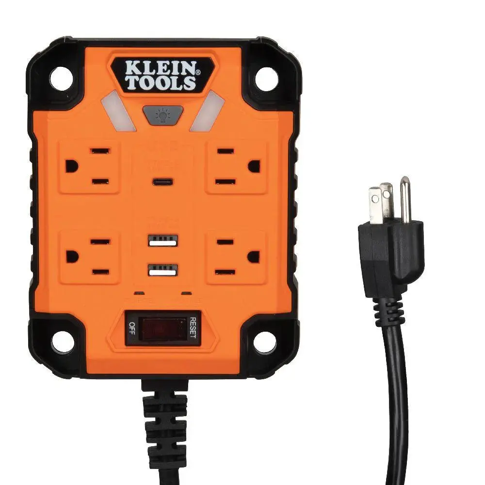 29601 Klein Tools Power Box 1, Magnetic Mounted Power Strip With Integrated Led Lights 1