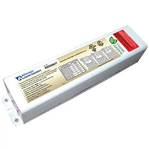 Rss696at-120-277V Allanson Rss696at-120-277V - Use With 4 To 6 Lamps 24'-48' T12/Ho, T8/Ho, Slimline Lamps - Magnetic Sign Ballast Replacement - 120277V 1