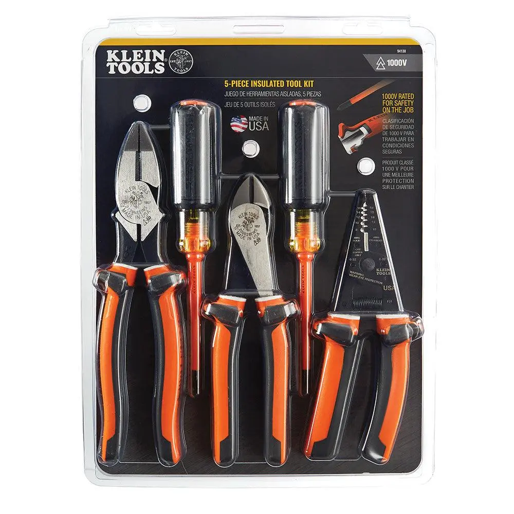 94130 Klein Tools 1000V Insulated Tool Kit, 5 Piece 1
