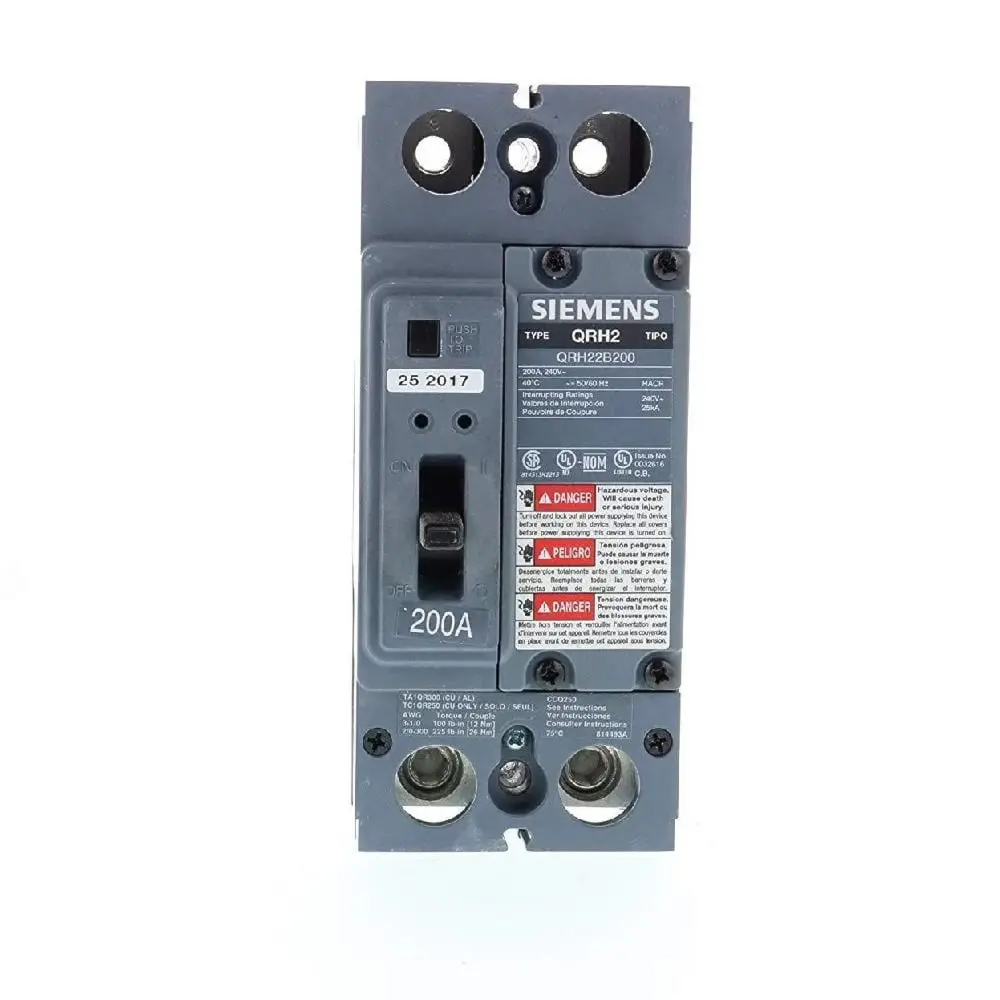 Qrh22b200 Siemens - Molded Case Circuit Breaker Bolt On - 200 Amp - 2 Pole - 240 Volt 1