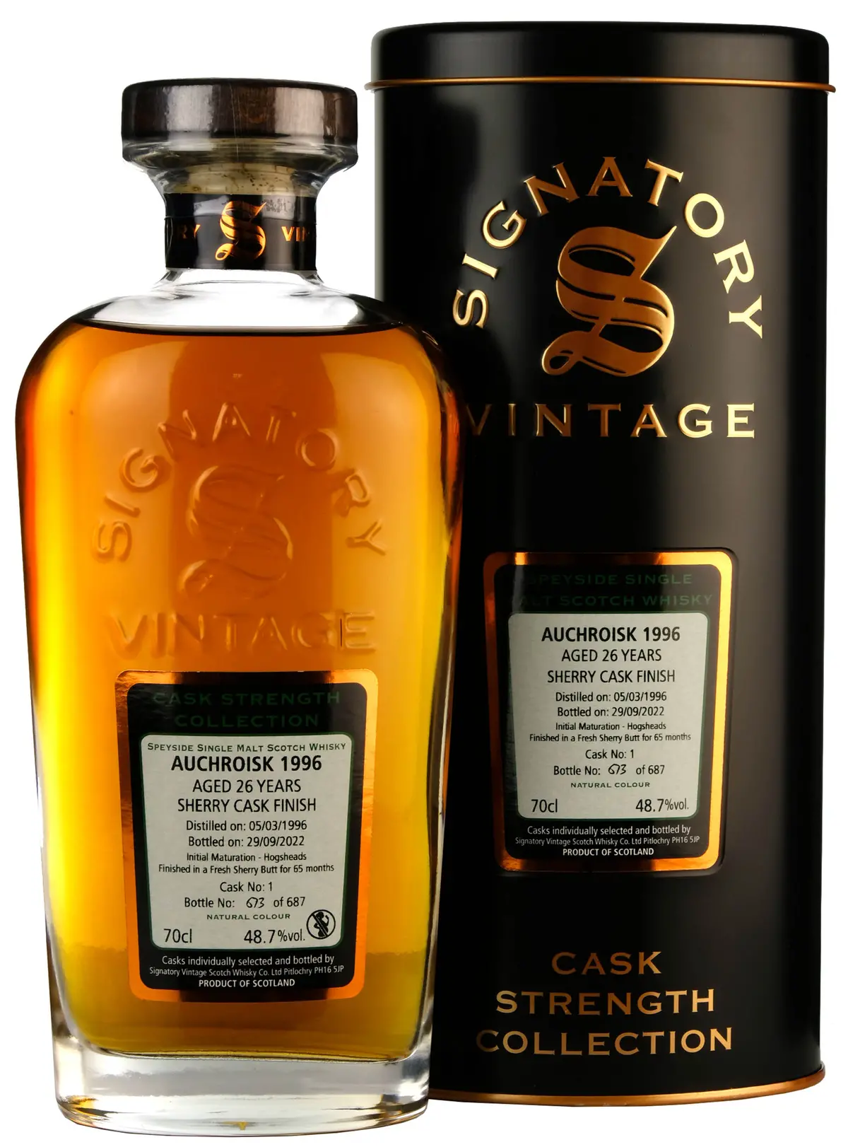 Auchroisk 1996-2022 | 26 Year Old Signatory Vintage Cask 1 1