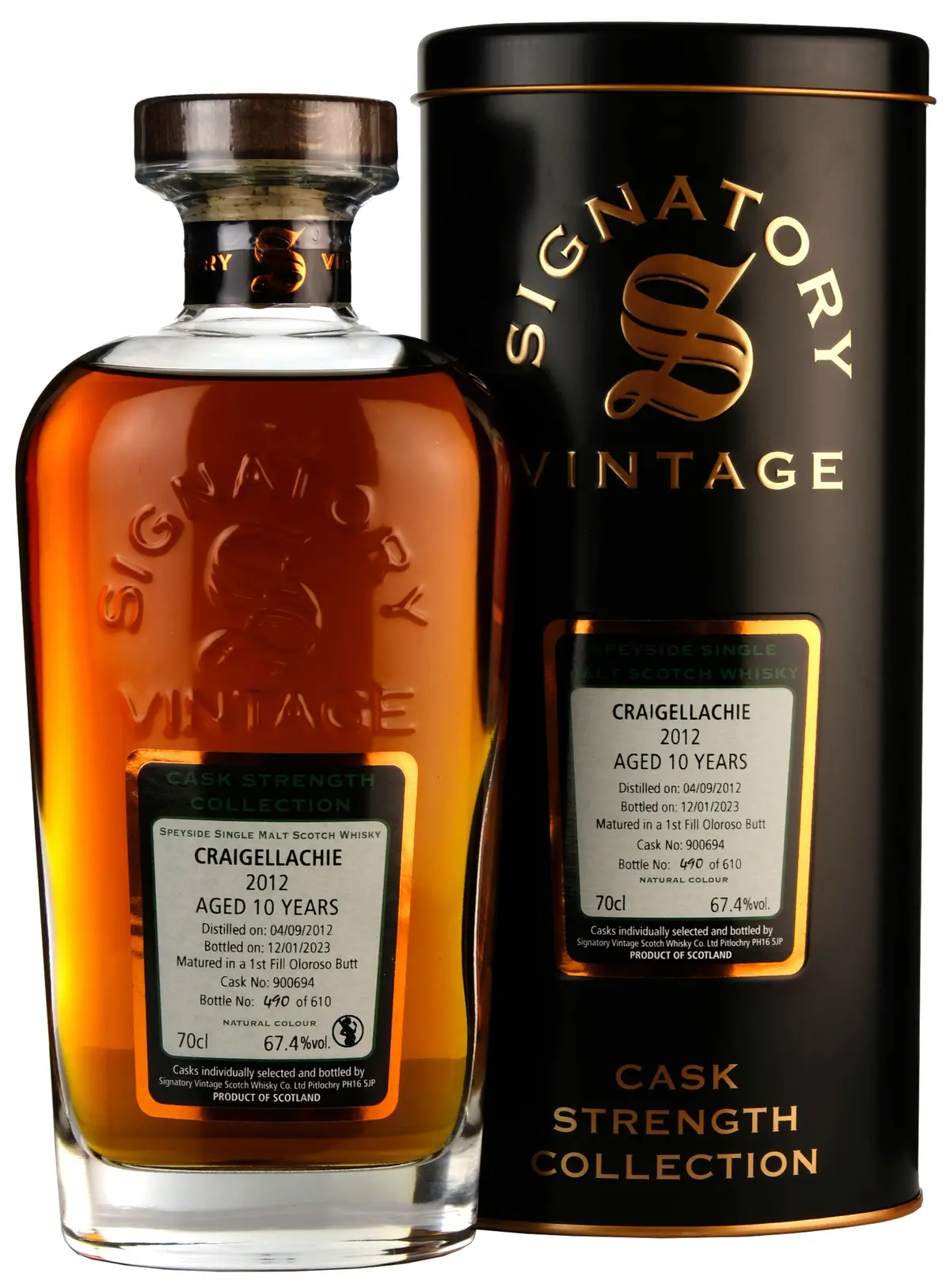 Craigellachie 2012-2023 | 10 Year Old Signatory Vintage Cask Strength Collection Single Cask 900694 1