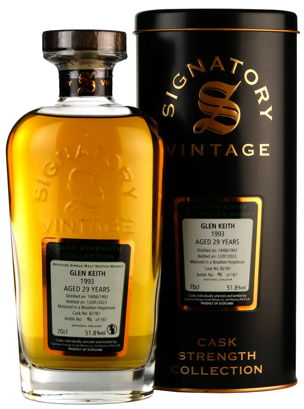 Glen Keith 1993-2023 | 29 Year Old Signatory Vintage Cask 82787 1
