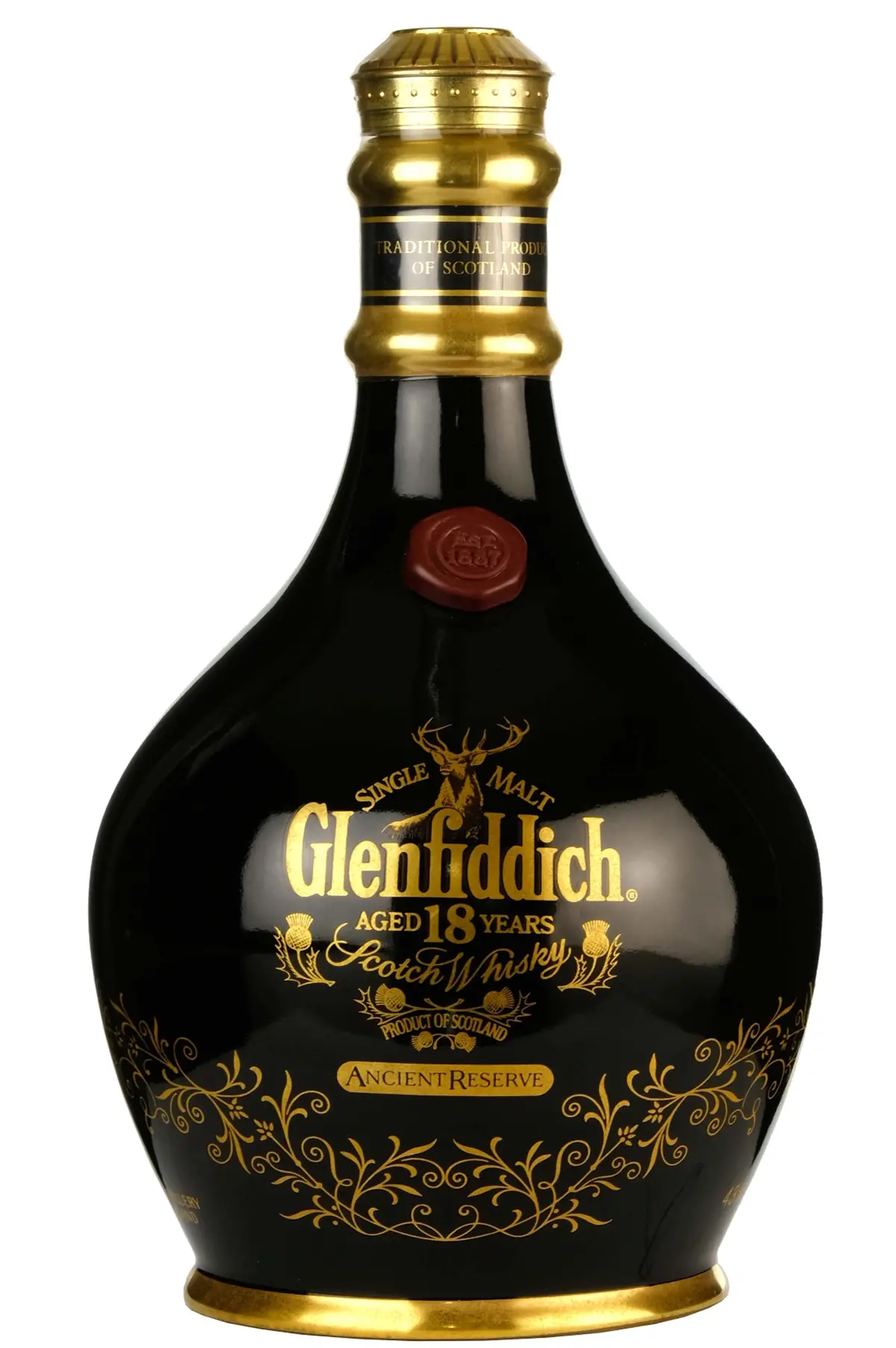 Glenfiddich 18 Year Old Ancient Reserve Black Decanter 1