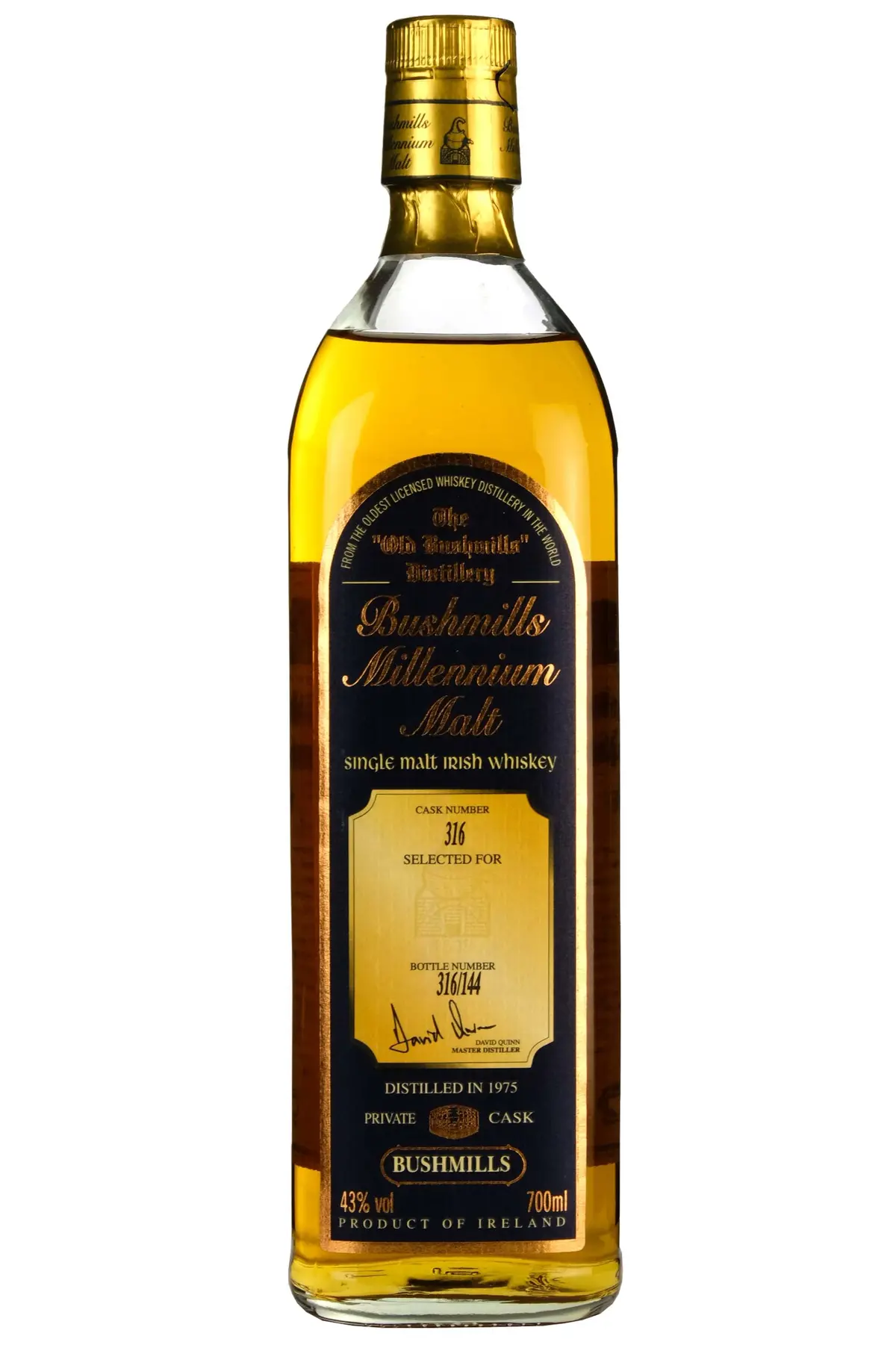 Bushmills Millennium Malt 1975-2000 Private Single Cask 316 1