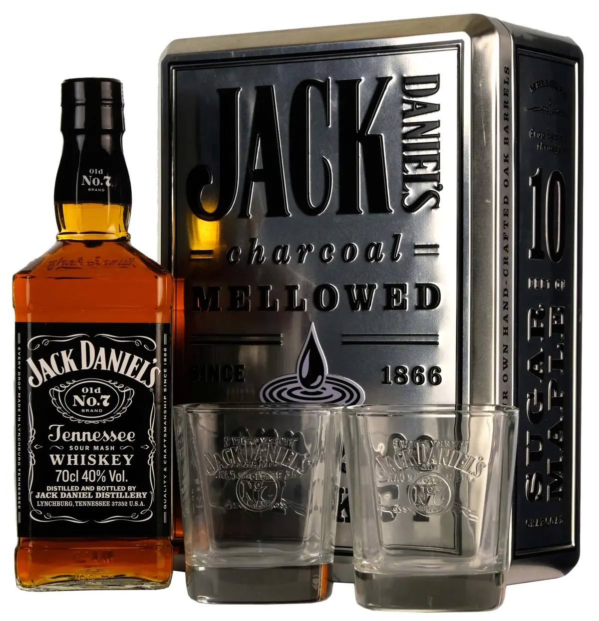 Jack Daniel's Old No. 7 | Gift Pack + 2 Glasses 1