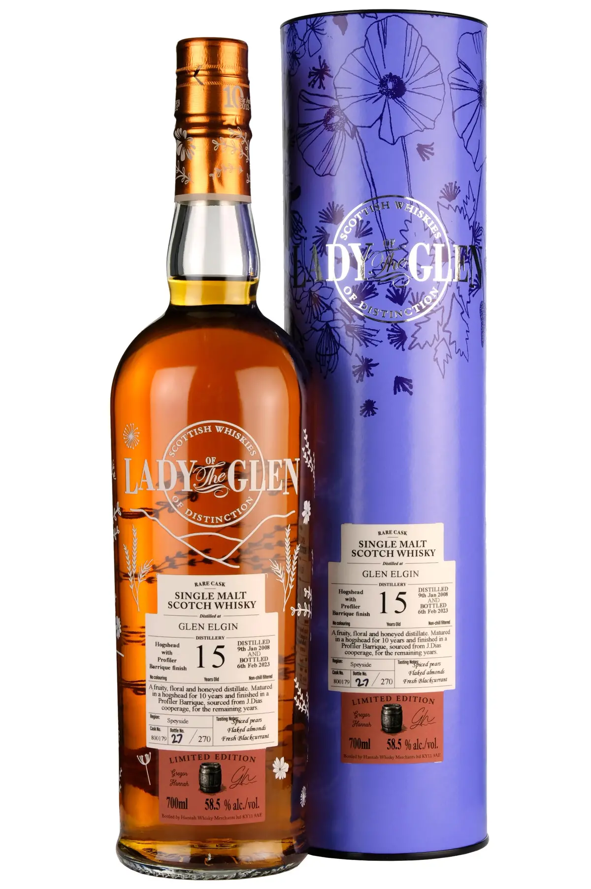 Glen Elgin 2008-2023 | 15 Year Old | Lady Of The Glen Cask 800179 1