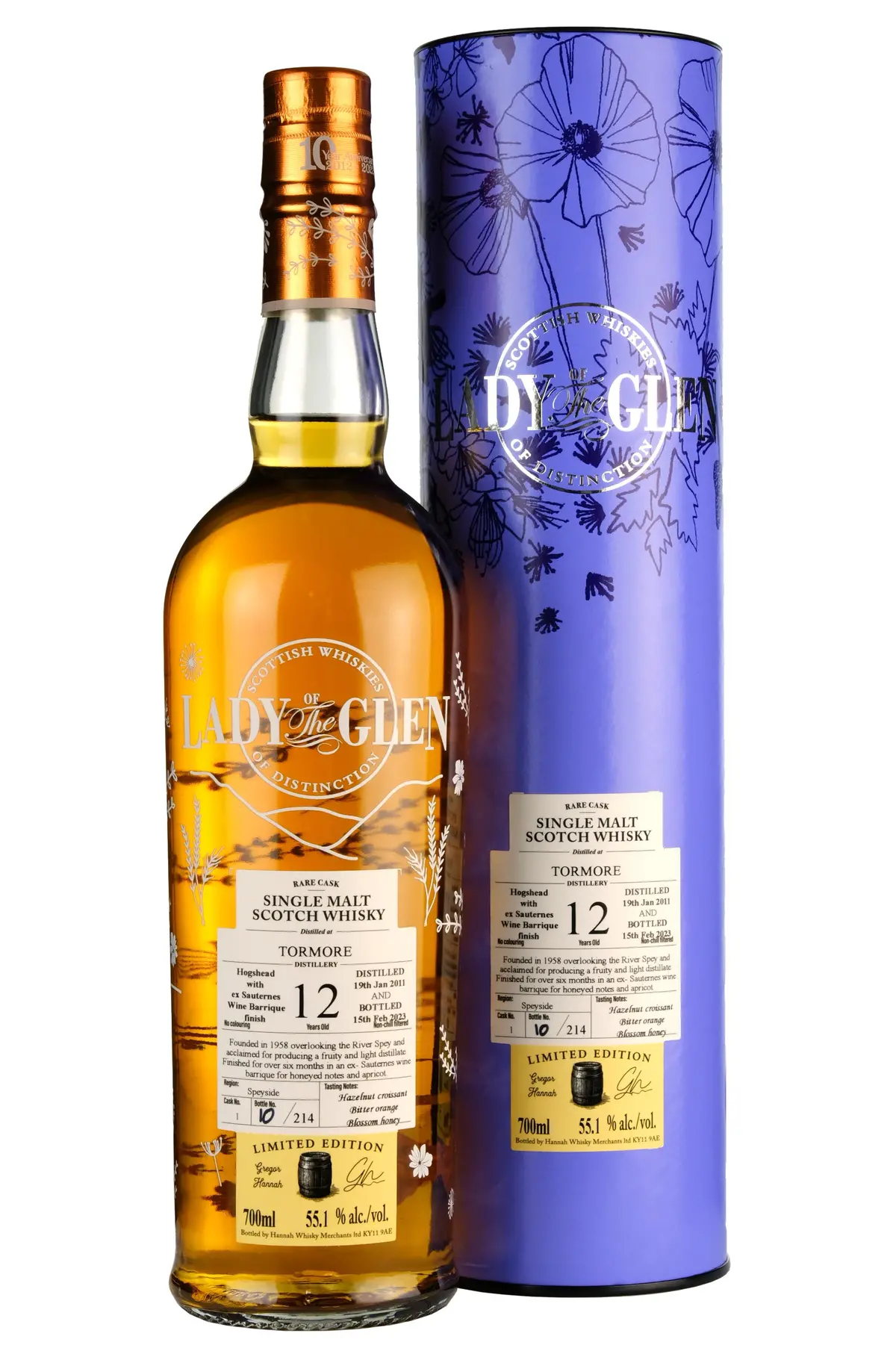 Tormore 2011-2023 | 12 Year Old | Lady Of The Glen Cask 1 1
