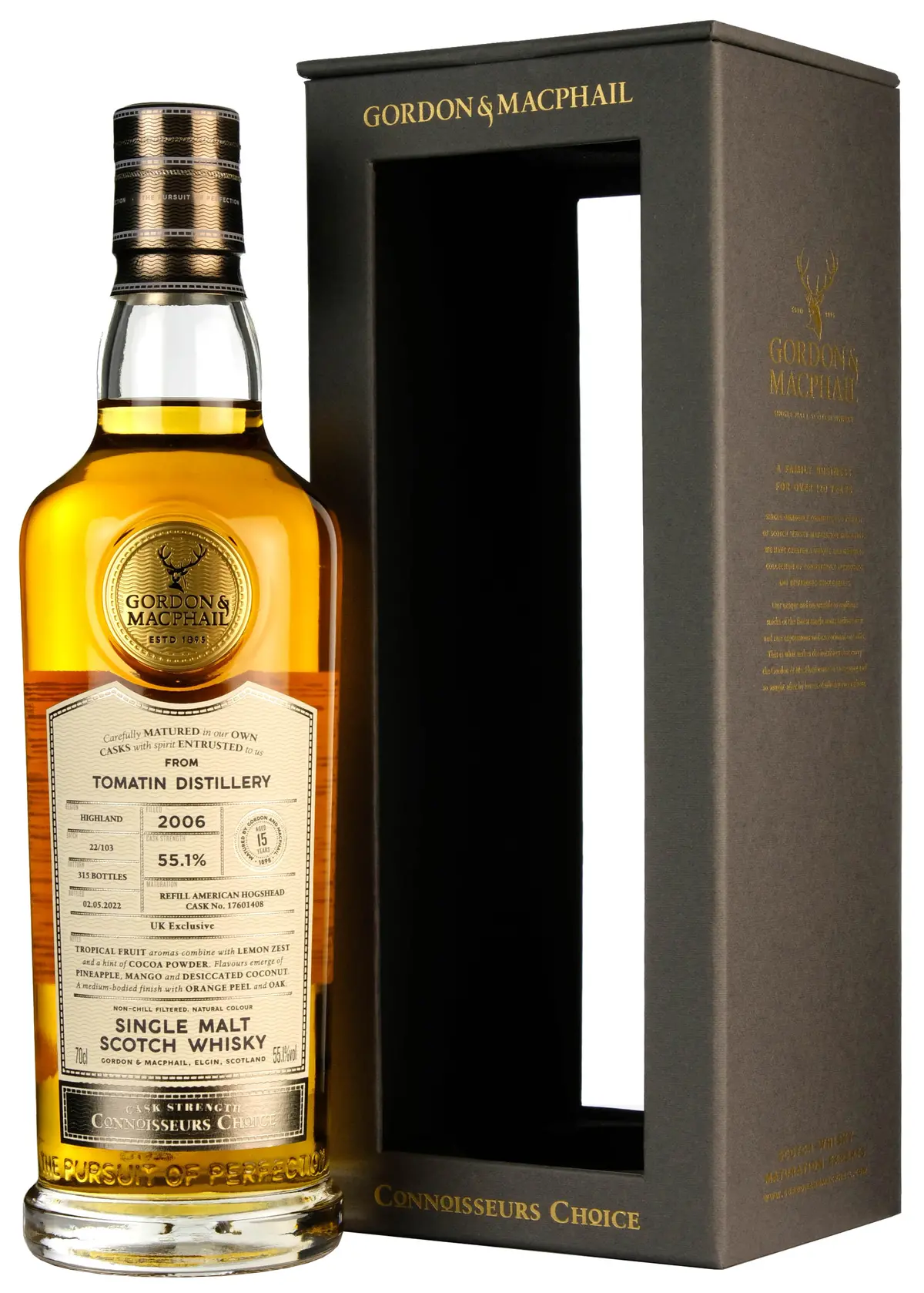 Tomatin 2006-2022 | 15 Year Old Gordon & Macphail Connoisseurs Choice Single Cask 17601408 Uk Exclusive 1