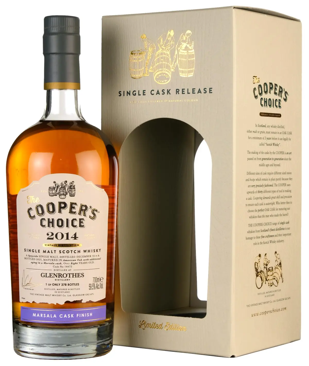 Glenrothes 2014-2023 | 8 Year Old Cooper's Choice Single Cask 14472 1