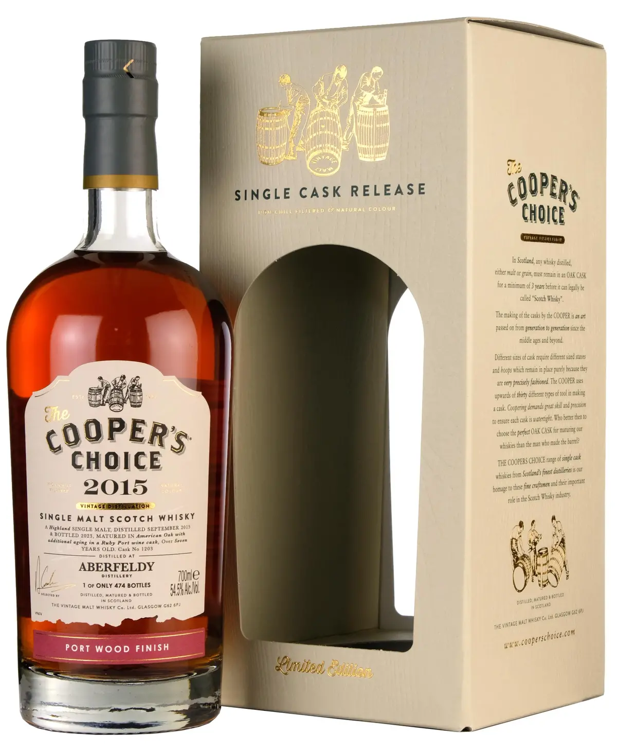 Aberfeldy 2015-2023 | 7 Year Old Cooper's Choice Single Cask 1203 1