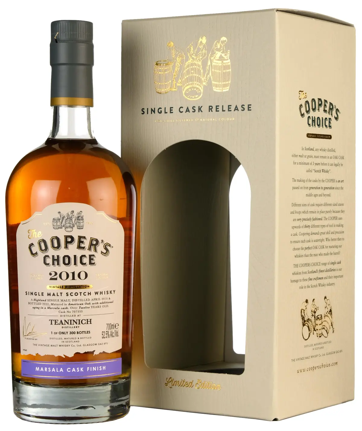 Teaninich 2010-2023 | 12 Year Old Cooper's Choice Single Cask 707333 1