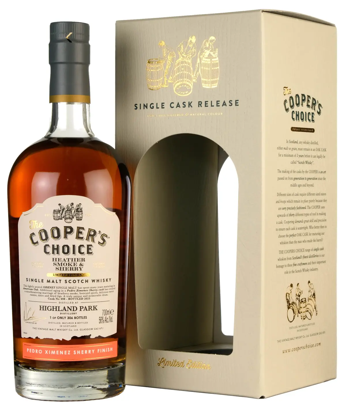 Highland Park Cooper's Choice Heather Smoke & Sherry Single Cask 498 1