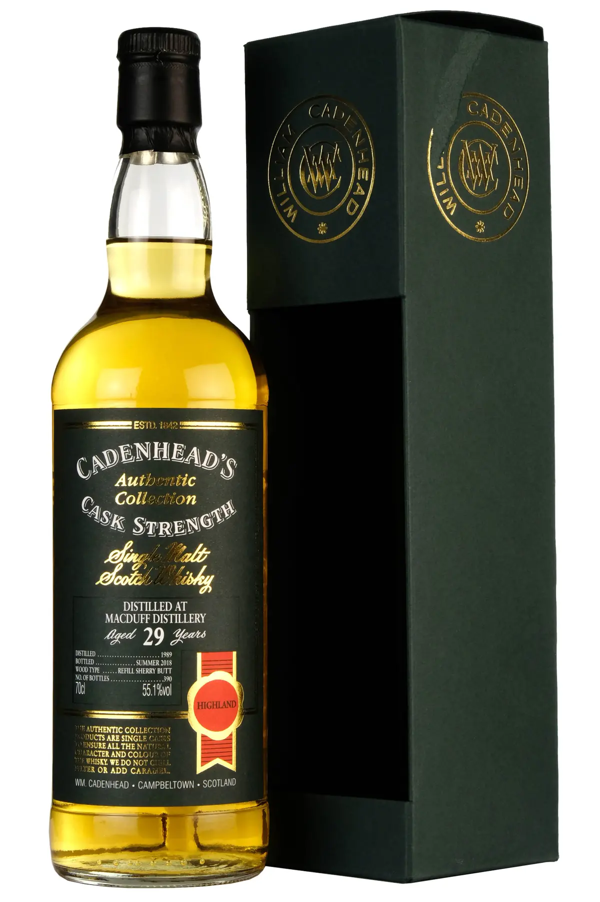 Macduff 1989-2018 | 29 Year Old Cadenhead's Authentic Collection 1