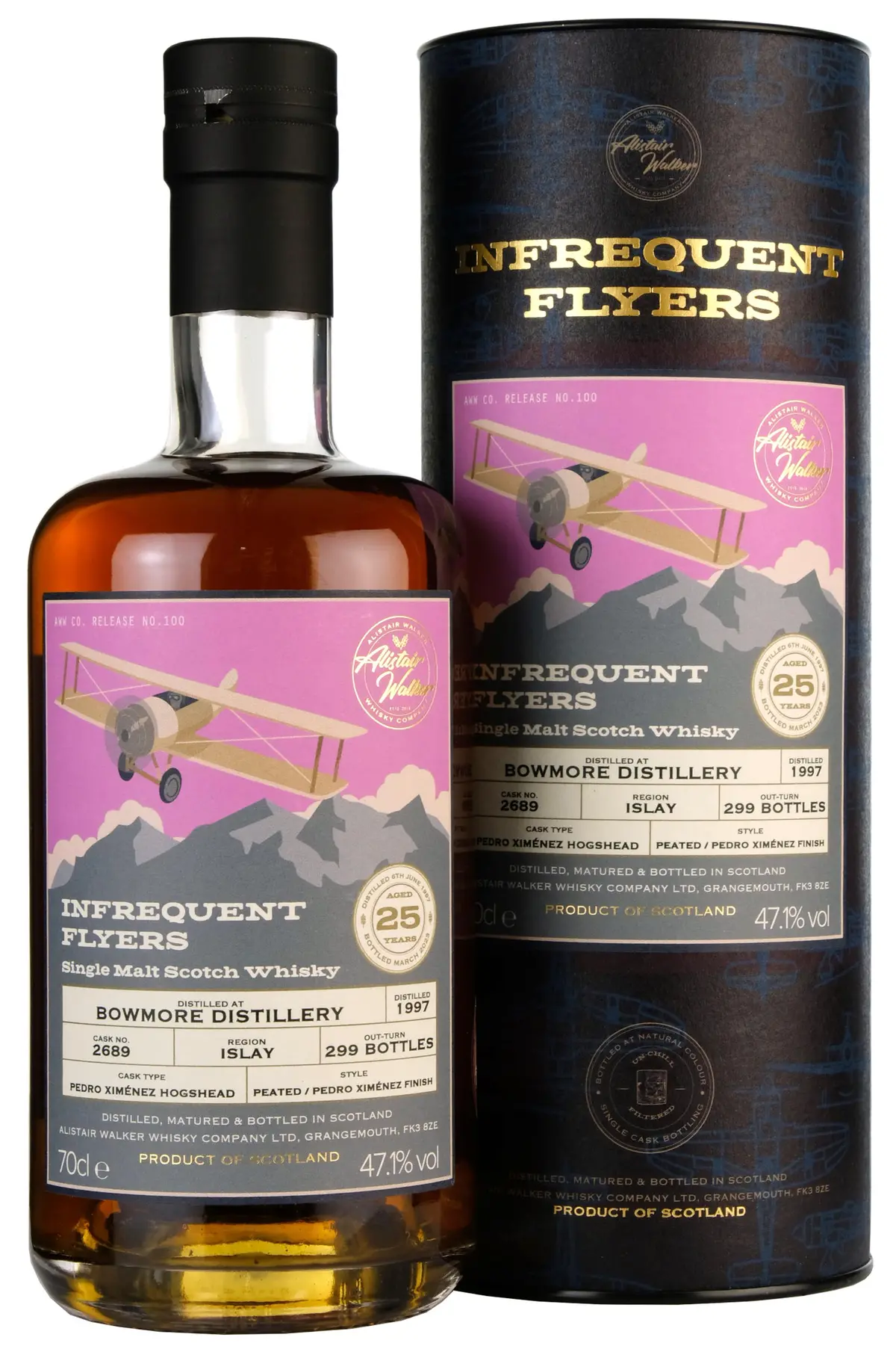Bowmore 1997-2023 | 25 Year Old Infrequent Flyers | Single Cask 2689 1