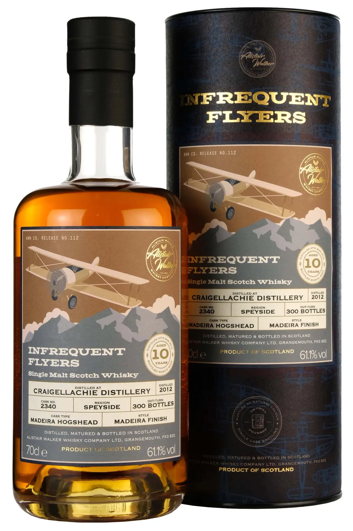 Craigellachie 2012-2023 | 10 Year Old Infrequent Flyers | Single Cask 2340 1