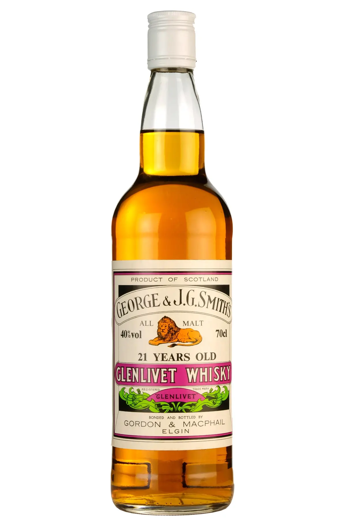 Glenlivet 21 Year Old Gordon & Macphail 1990S 1