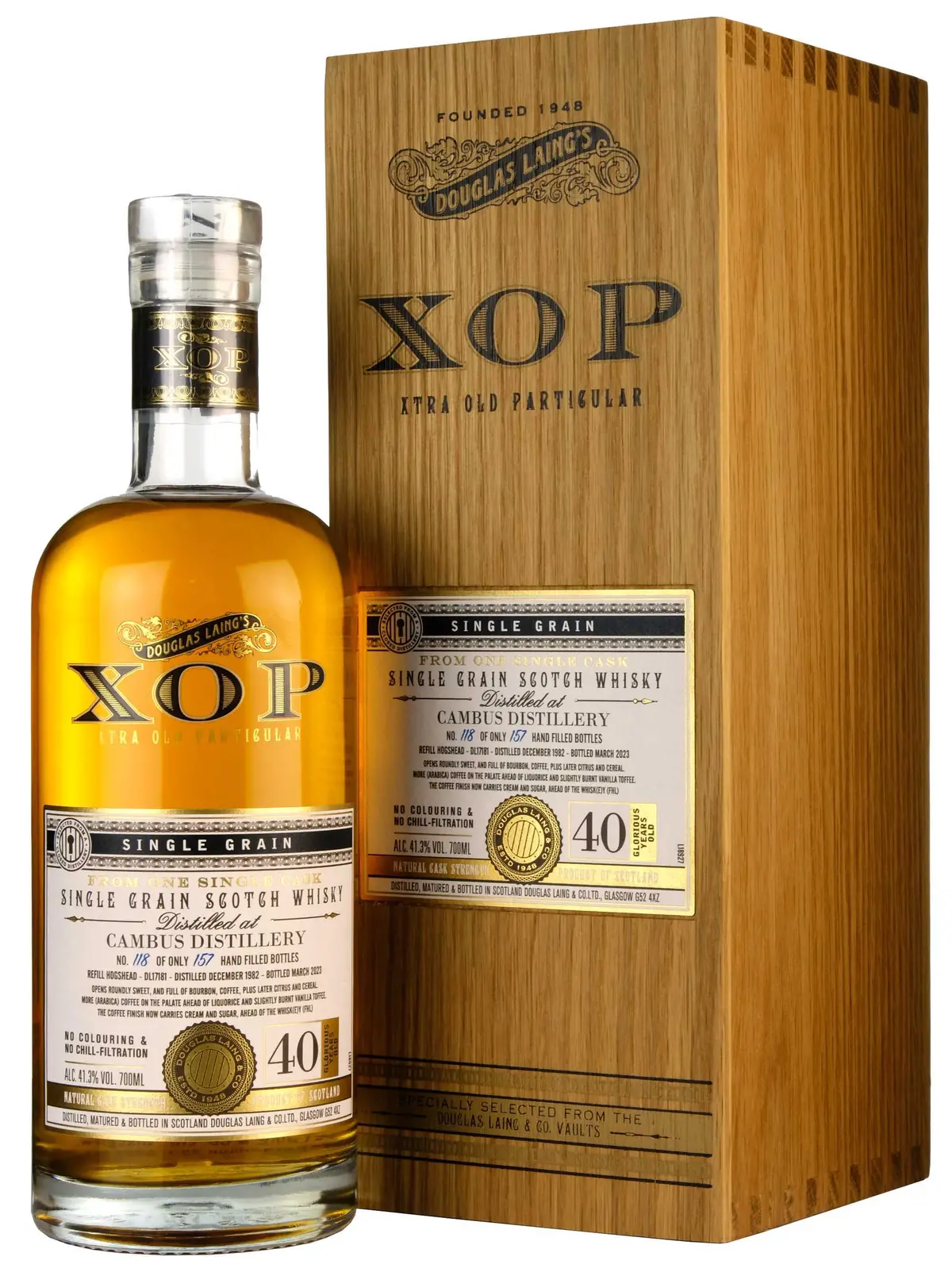 Cambus 1982-2023 | 40 Year Old Xop Cask Dl17181 1