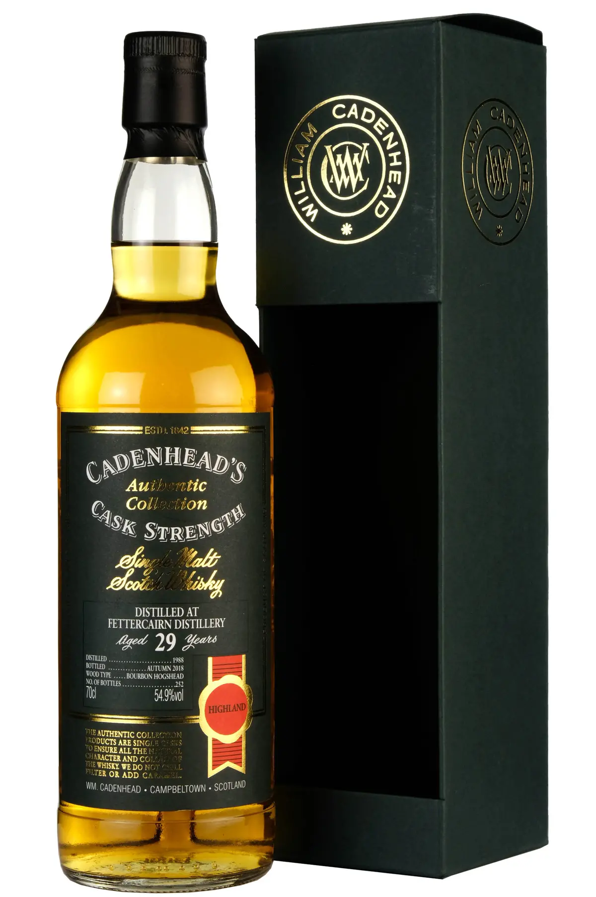 Fettercairn 1988-2018 | 29 Year Old Cadenhead's Authentic Collection Single Cask 1