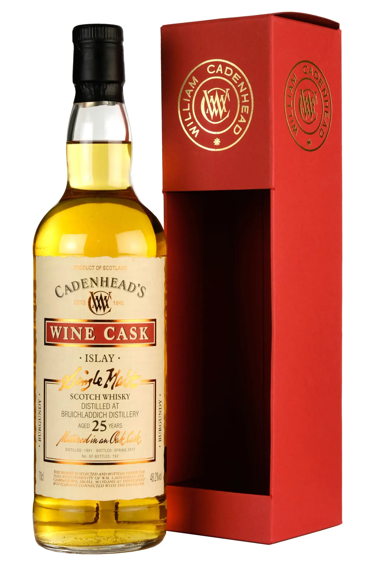Bruichladdich 1991-2017 | 25 Year Old Cadenhead's Wine Cask 1