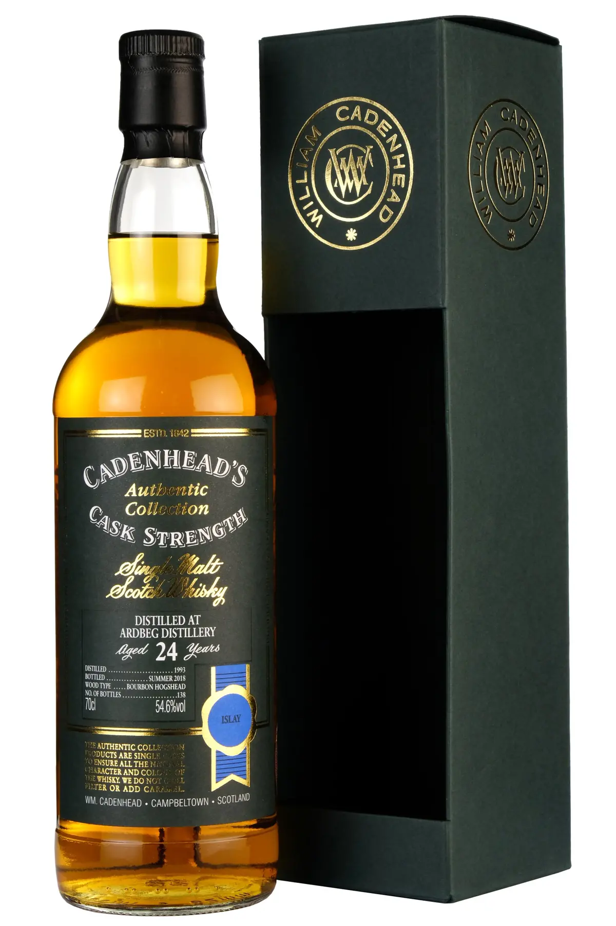 Ardbeg 1993-2018 | 24 Year Old Cadenhead's Authentic Collection Single Cask 1