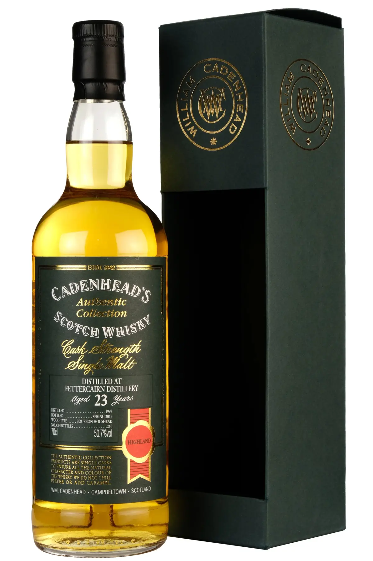 Fettercairn 1993-2017 | 23 Year Old Cadenhead's Authentic Collection Single Cask 1