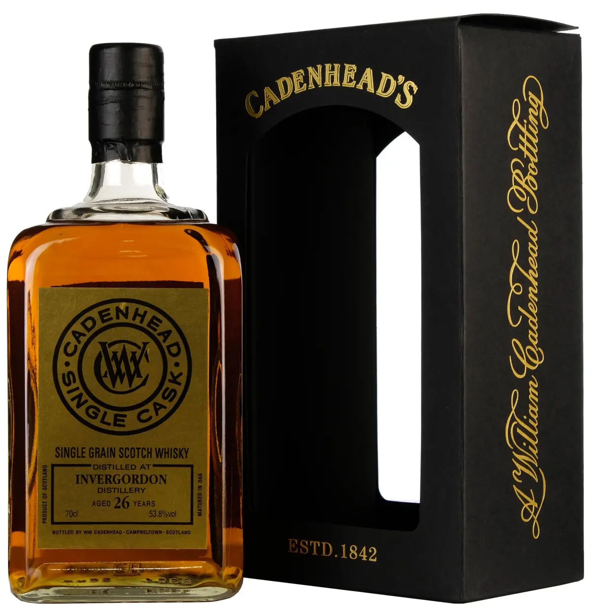 Invergordon 1991-2018 | 26 Year Old Cadenhead's Gold Label Single Cask 1