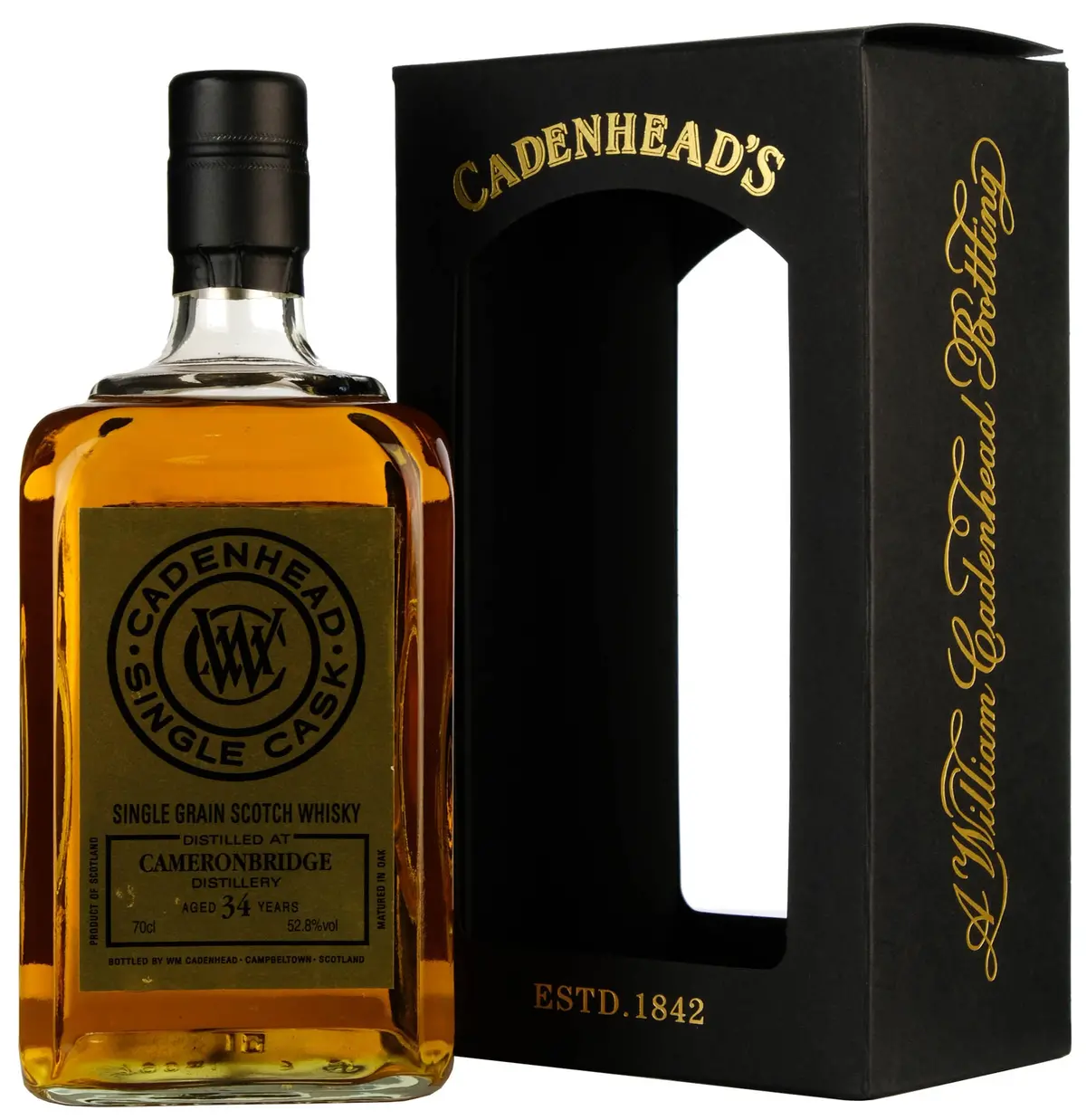 Cameronbridge 1984-2018 | 34 Year Old Cadenhead's Gold Label Single Cask 1