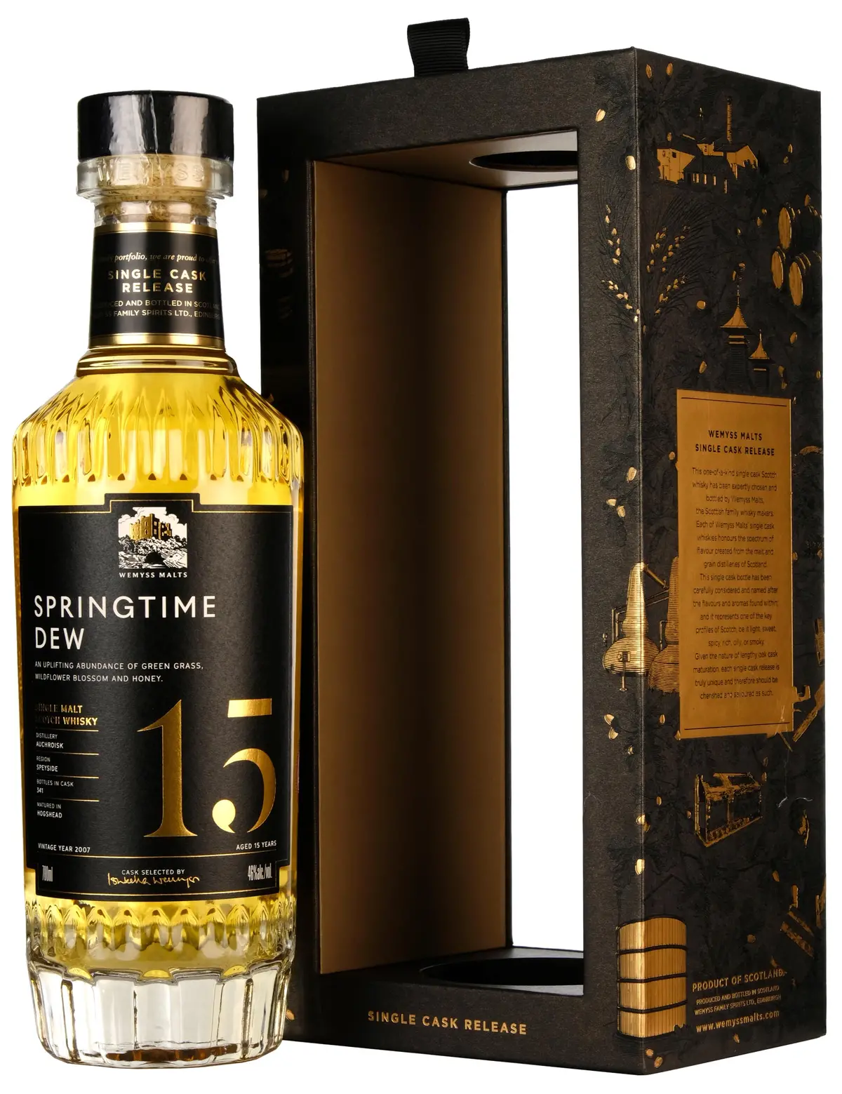 Auchroisk 2007-2023 | 15 Year Old Wemyss Malts Springtime Dew Single Cask 1