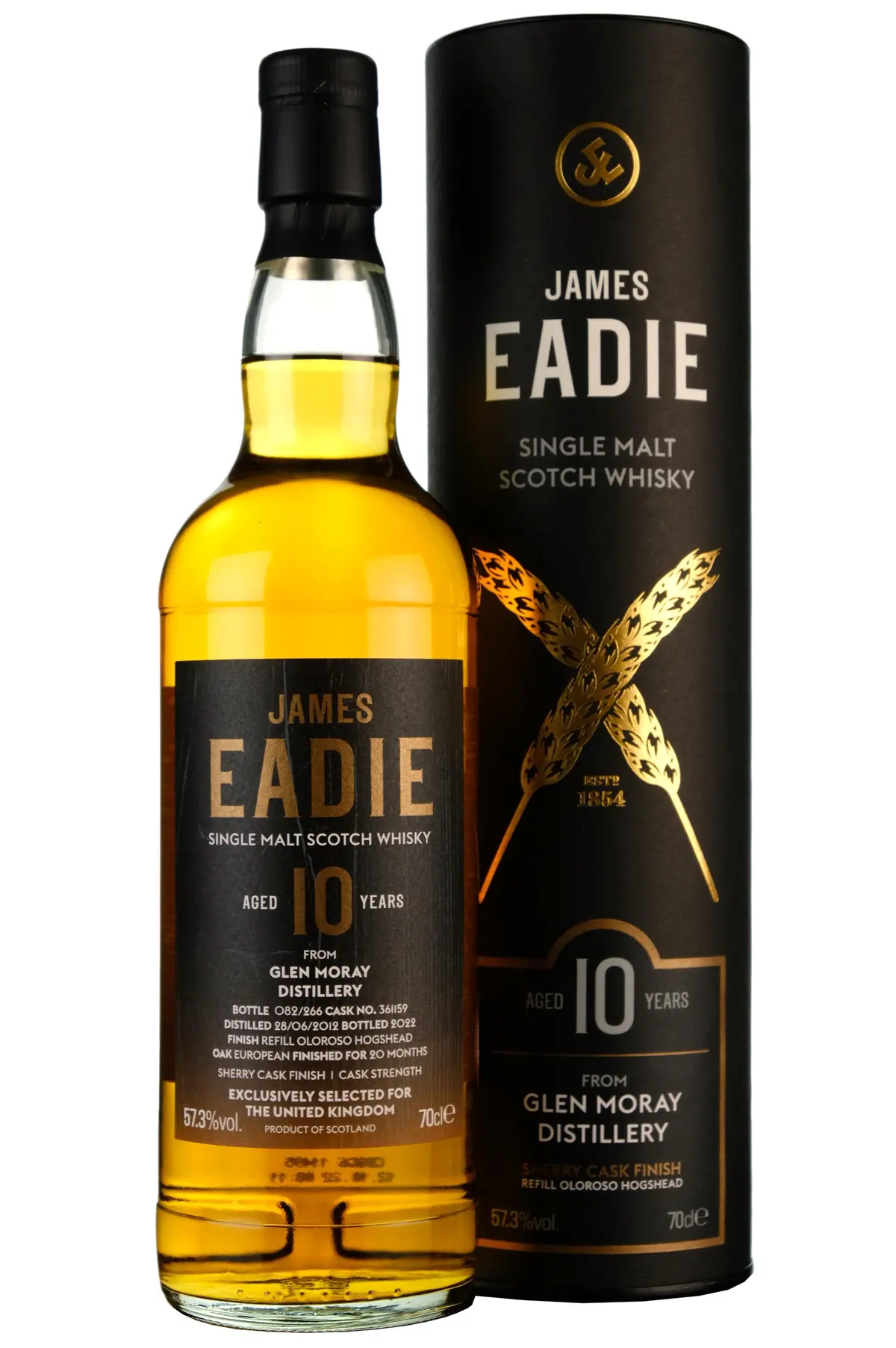 Glen Moray 2012-2022 | 10 Year Old James Eadie Single Cask 361159 1