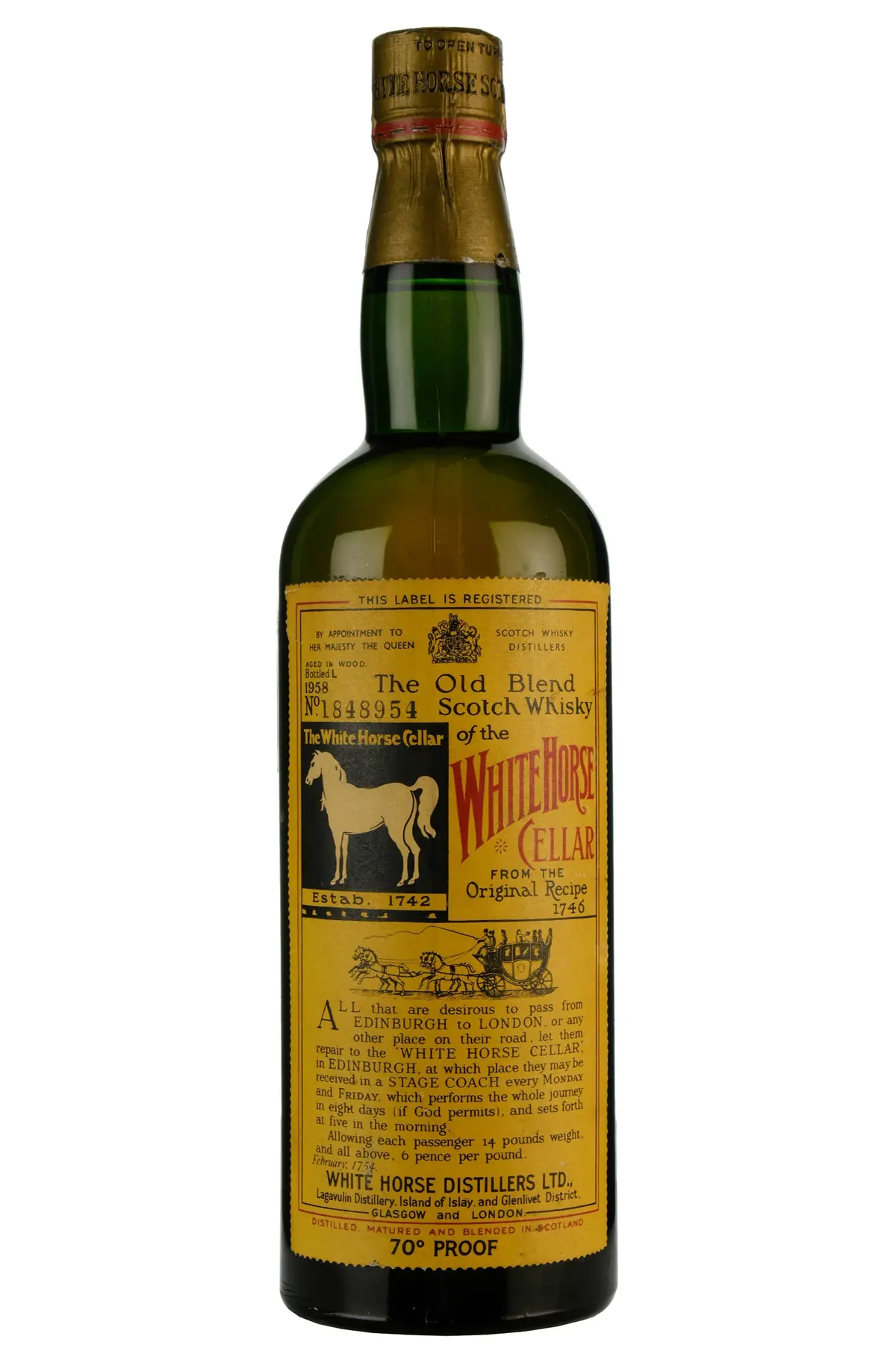 White Horse Cellar Bottled 1958 1