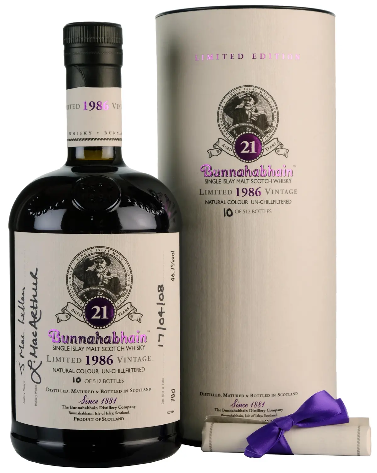 Bunnahabhain 1986-2008 | 21 Year Old Feis Ile 2008 1