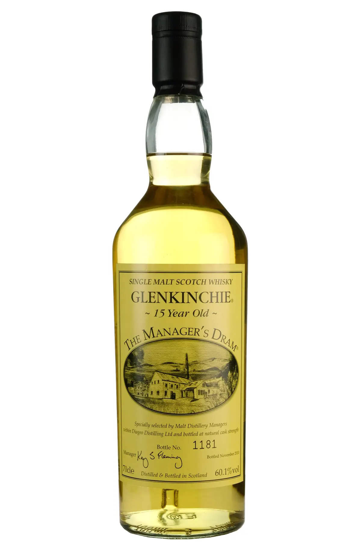 Glenkinchie 15 Year Old The Manager's Dram 2010 Release 1