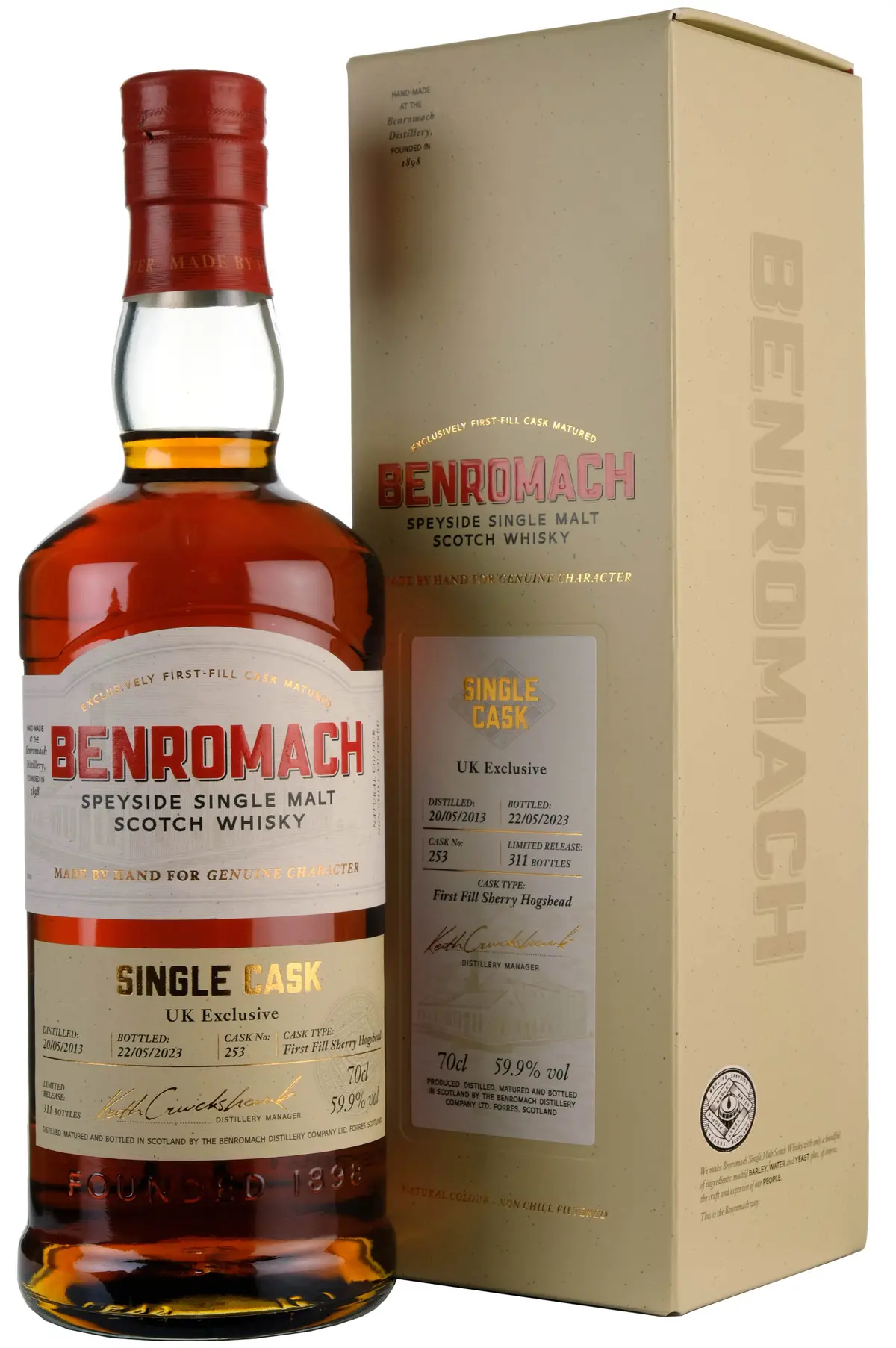 Benromach 2013-2023 | 10 Year Old Single Cask 253 | Uk Exclusive 1
