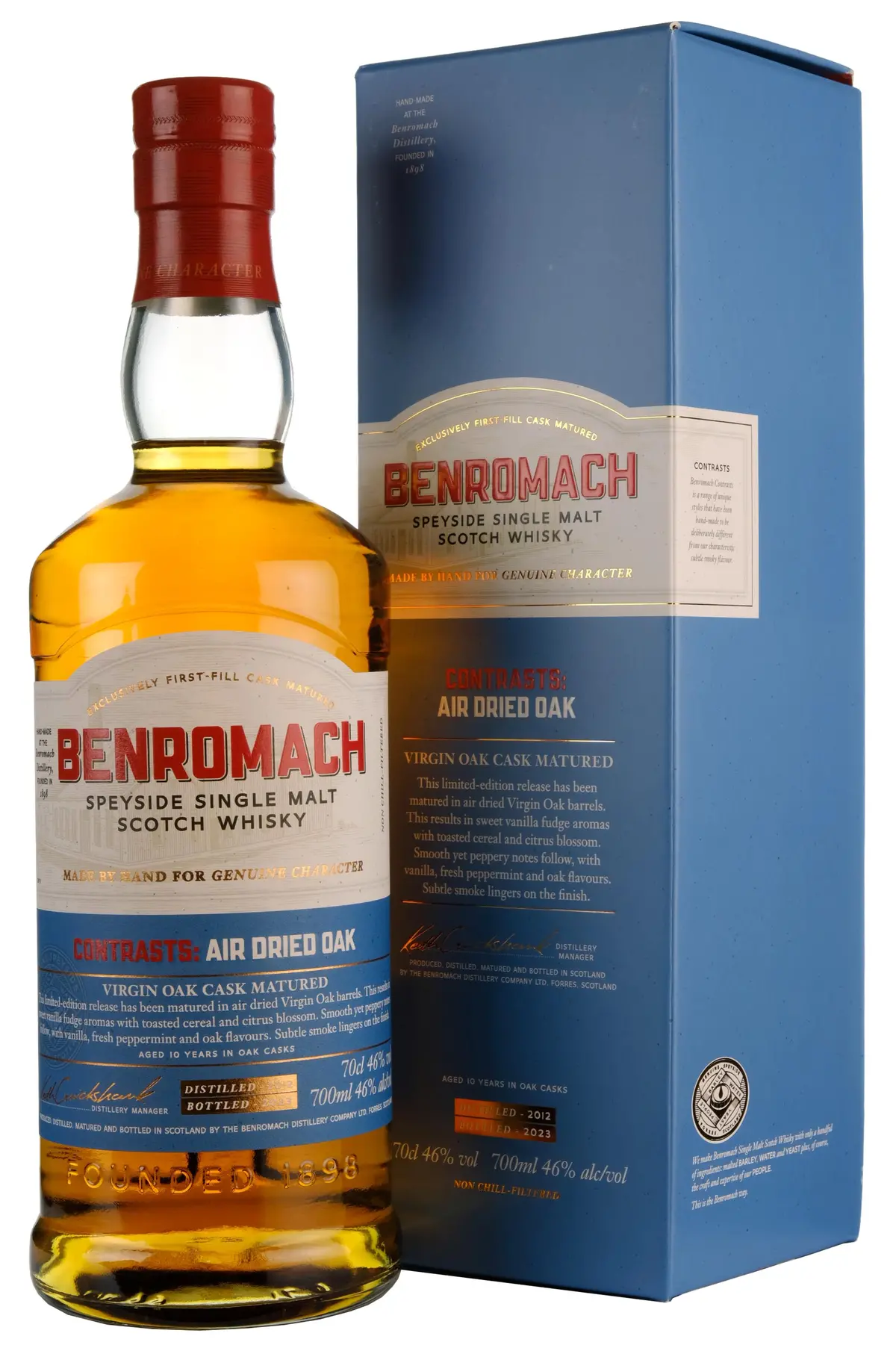 Benromach 2012-2023 Contrasts Air Dried Virgin Oak Cask Matured 1