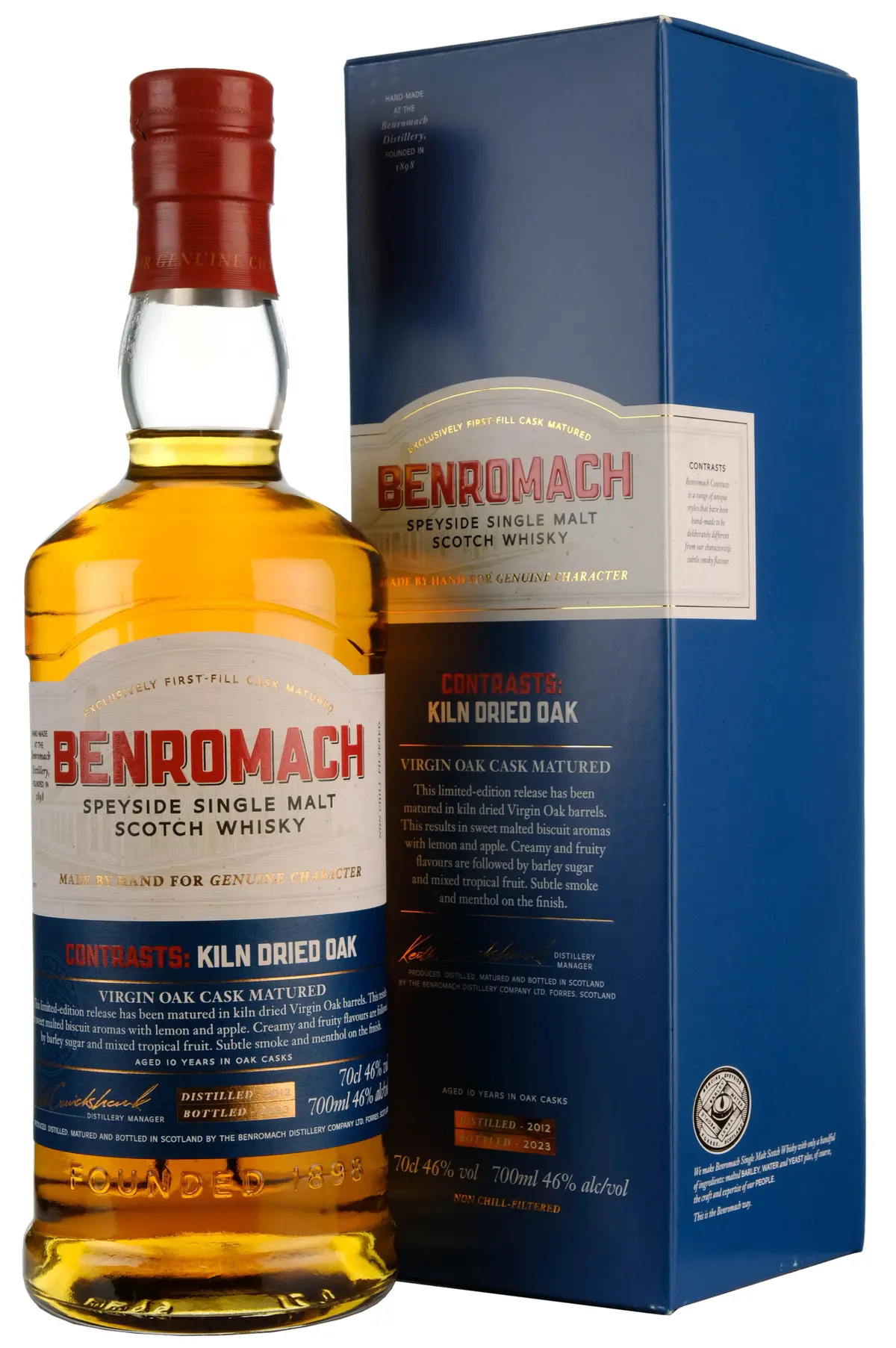 Benromach 2012-2023 Contrasts Kiln Dried Virgin Oak Cask Matured 1