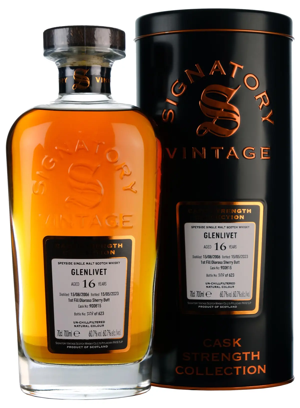 Glenlivet 2006-2023 | 16 Year Old Signatory Vintage Cask 900815 1