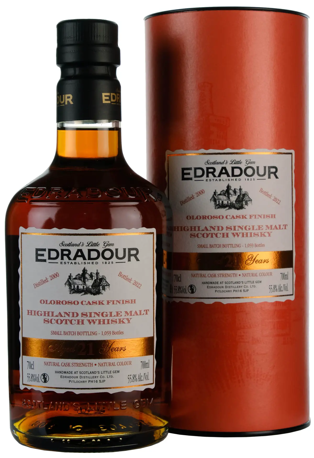 Edradour 2000-2022 | 21 Year Old Cask Strength Small Batch 1