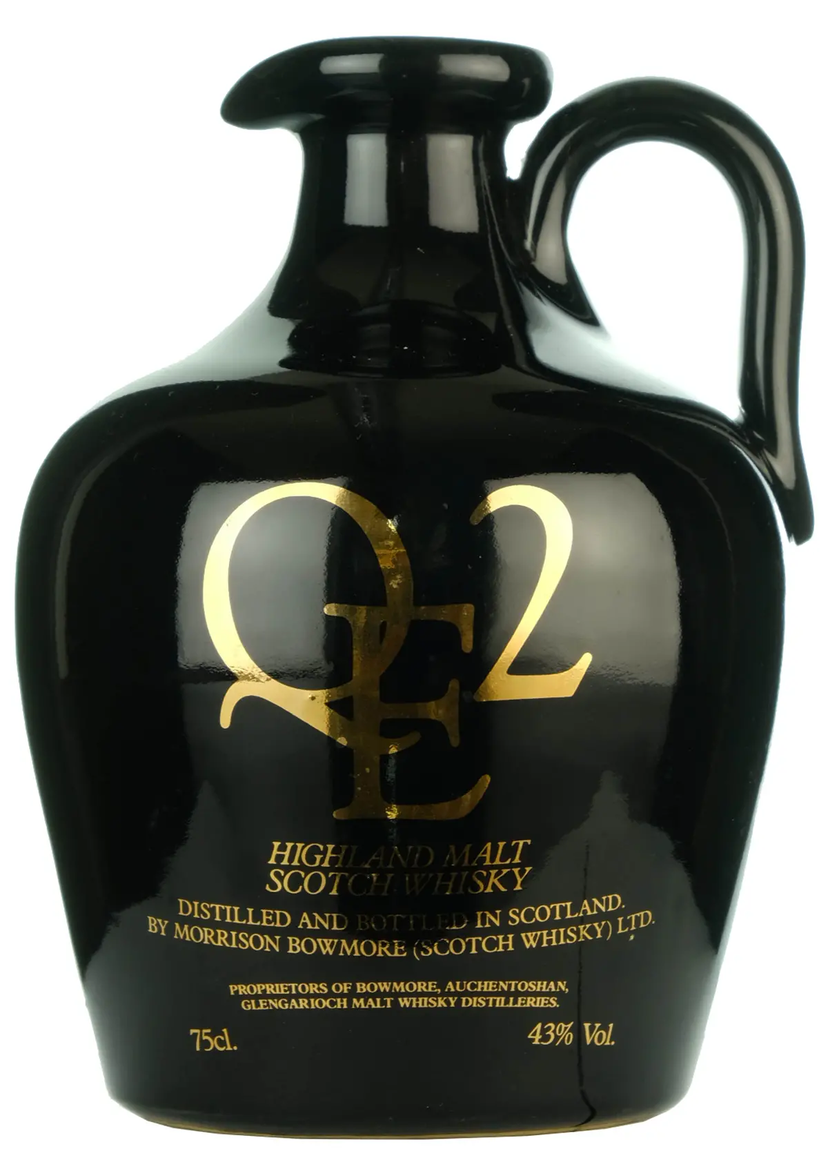 Morrison Bowmore Qe2 Ceramic Decanter 1980S 1